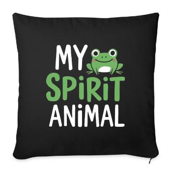 My Spirit Animal - Sofakissenbezug 45 x 45 cm - Schwarz - Vorne