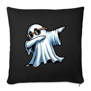 Dabbing Ghost - Sofakissenbezug 45 x 45 cm - Schwarz - Vorne