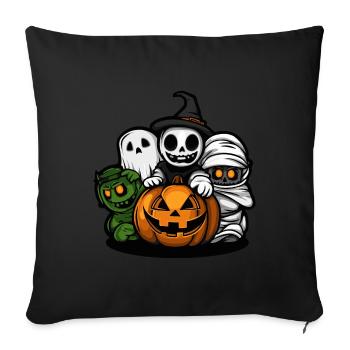 Halloween Comic Party Trick Or Treat - Housse de coussin décorative 45 x 45 cm - noir - Devant