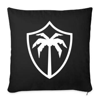 Armoiries du symbole de Palm Island - Housse de coussin décorative 45 x 45 cm - noir - Devant