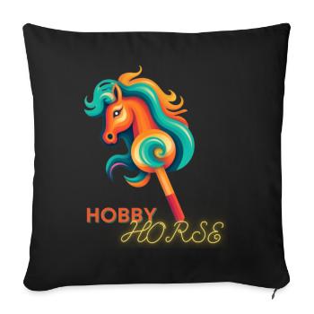 Hobby Horse Fille HobbyHorse - Housse de coussin décorative 45 x 45 cm - noir - Devant