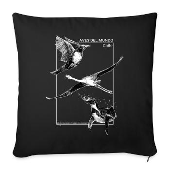 ADM CHILI POUR COULEUR FONCÉE 01 - Housse de coussin décorative 45 x 45 cm - noir - Devant