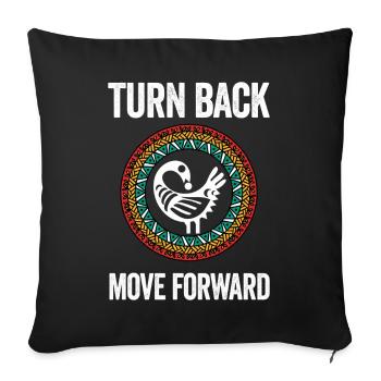 Sankofa Symbol Adinkra Ghana Black - Sofa pillowcase 17,3'' x 17,3'' (45 x 45 cm) - black - Front