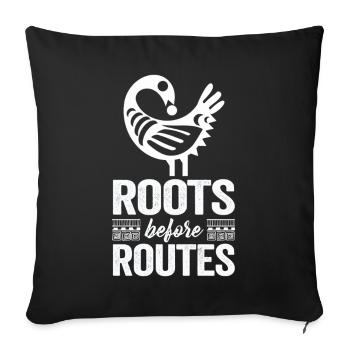 Sankofa Symbol Adinkra Ghana Black - Sofa pillowcase 17,3'' x 17,3'' (45 x 45 cm) - black - Front