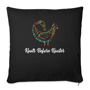 Sankofa Symbol Adinkra Ghana Black - Sofa pillowcase 17,3'' x 17,3'' (45 x 45 cm) - black - Front