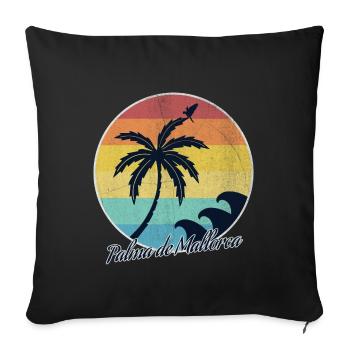 Palma de Mallorca - Sofakissenbezug 45 x 45 cm - Schwarz - Vorne