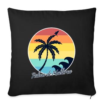 Palma de Mallorca - Sofakissenbezug 45 x 45 cm - Schwarz - Vorne