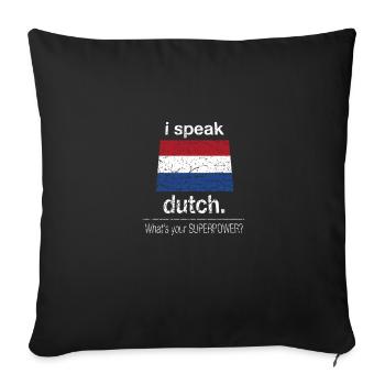 Holland Netherlands Dutch Dutch - Sofa pillowcase 17,3'' x 17,3'' (45 x 45 cm) - black - Front