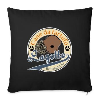 Canne 9 2 - Housse de coussin décorative 45 x 45 cm - noir - Devant