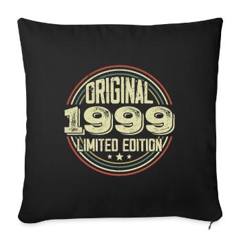1999 Birthday Partys, ein legendärer Jahrgang - Sofakissenbezug 45 x 45 cm - Schwarz - Vorne