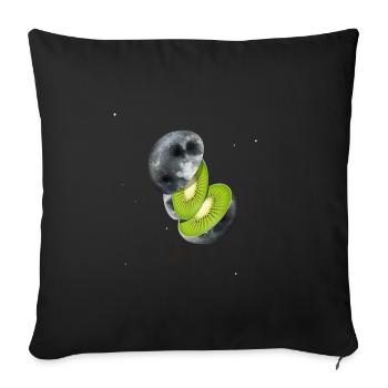 Kiwi Moon And Universe - Sofakissenbezug 45 x 45 cm - Schwarz - Vorne