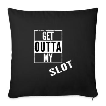 West Coast Swing Get Outta Mon emplacement cadeau Westie - Housse de coussin décorative 45 x 45 cm - noir - Devant