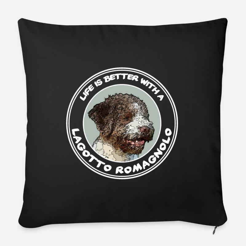 Better Life - Sofa pillowcase 17,3'' x 17,3'' (45 x 45 cm) - black