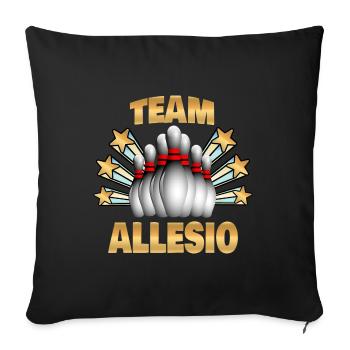 Bowling Allesio - Housse de coussin décorative 45 x 45 cm - noir - Devant