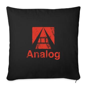 PHOTOGRAPHIE ANALOGIQUE CADEAU DE PETIT FILM 35MM - Housse de coussin décorative 45 x 45 cm - noir - Devant