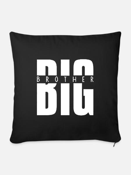 Big Brother Hemd - Sofakissenbezug 45 x 45 cm - Schwarz