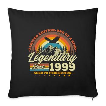 Legendary Since 1999 Vintage Birthday Gift - Sofa pillowcase 17,3'' x 17,3'' (45 x 45 cm) - black - Front