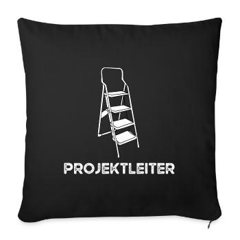 Projektleiter Projekt Manager Leiter Büroleiter - Sofakissenbezug 45 x 45 cm - Schwarz - Vorne