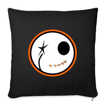 Halloween Skull - Sofa pillowcase 17,3'' x 17,3'' (45 x 45 cm) - black - Front