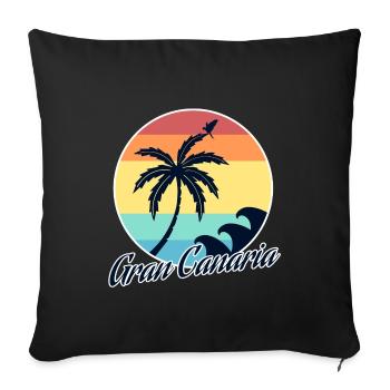 Gran Canaria - Sofa pillowcase 17,3'' x 17,3'' (45 x 45 cm) - black - Front