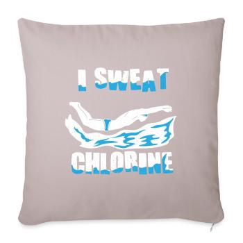 Swimmers Swimming 50 meters track Breaststroke - Sofa pillowcase 17,3'' x 17,3'' (45 x 45 cm) - light taupe - Front