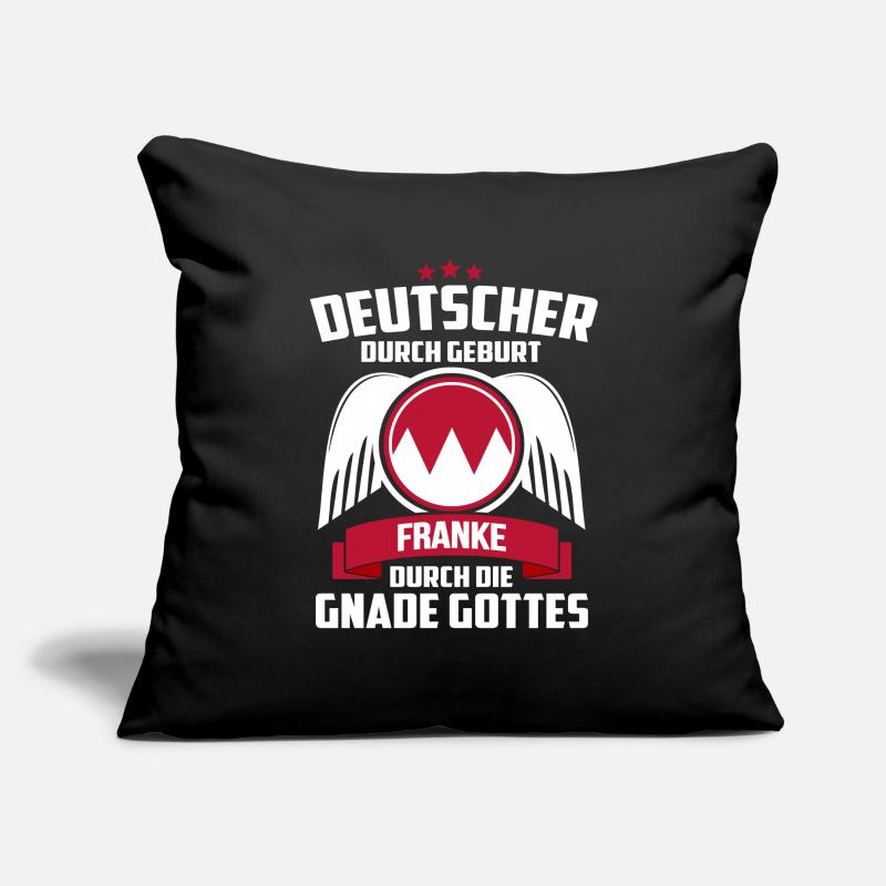 FRANKE DURCH DIE GNADE GOTTES - FRANKEN - GESCHENK Sofakissenbezug 45 x 45 cm