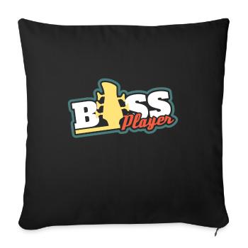 Gitarren-Bass-Musik - Sofakissenbezug 45 x 45 cm - Schwarz - Vorne