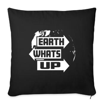 Terre quoi de neuf Protection du climat Greta Cool - Housse de coussin décorative 45 x 45 cm - noir - Devant