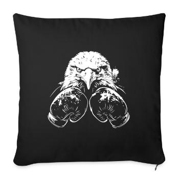 Eagle Boxing Fighter MMA - Housse de coussin décorative 45 x 45 cm - noir - Devant