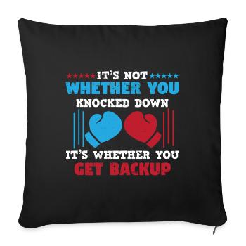 Boxing Boxer Boxing Gloves Boxing Club Boxing Club - Sofa pillowcase 17,3'' x 17,3'' (45 x 45 cm) - black - Front