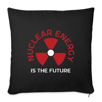 Nuclear Power Plant Nuclear Power Nuclear Climate Change - Sofa pillowcase 17,3'' x 17,3'' (45 x 45 cm) - black - Front
