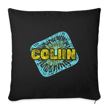 Cadeau pour Collin - Housse de coussin décorative 45 x 45 cm - noir - Devant