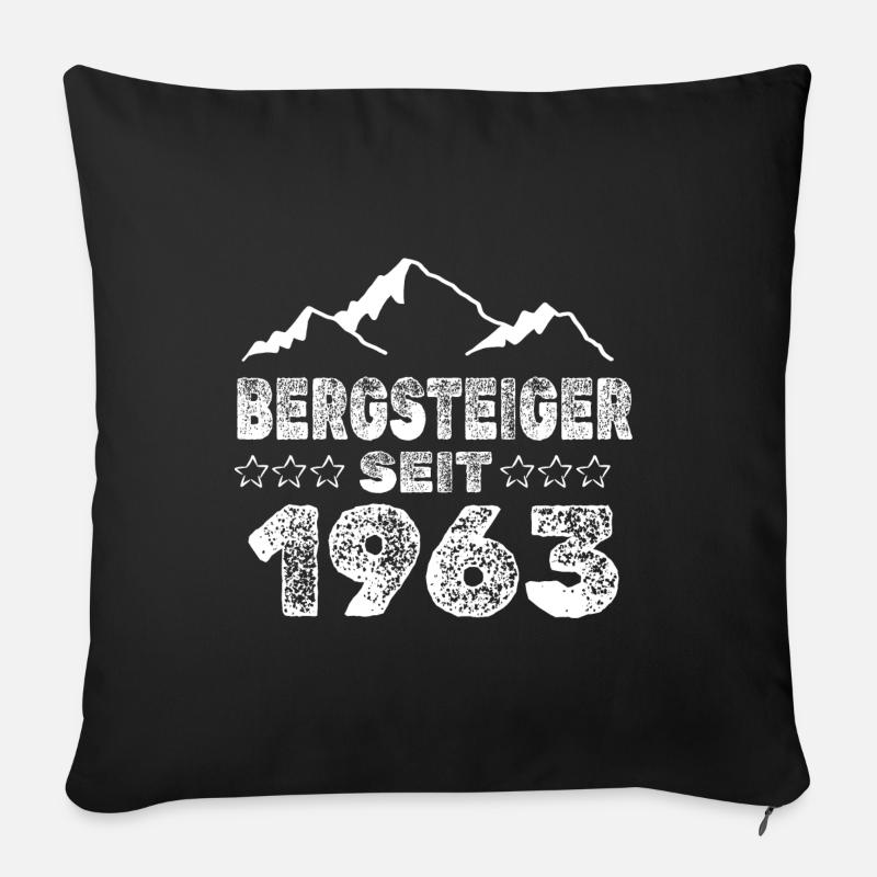 Jahr 1963 - Sofakissenbezug 45 x 45 cm - Schwarz