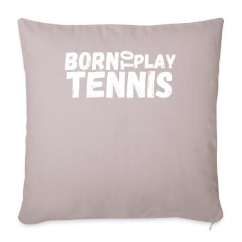 tennis / tennis / tennis players / tennis games - Sofa pillowcase 17,3'' x 17,3'' (45 x 45 cm) - light taupe - Front