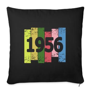 en 1956 - Housse de coussin décorative 45 x 45 cm - noir - Devant