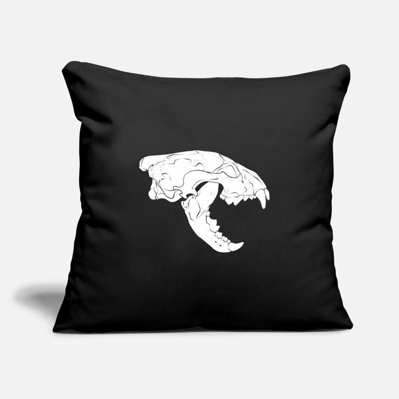 Crâne de carcajou Housse de coussin décorative 45 x 45 cm