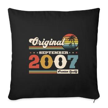 17th Birthday Legend September 2007 Volume 07 - Sofa pillowcase 17,3'' x 17,3'' (45 x 45 cm) - black - Front