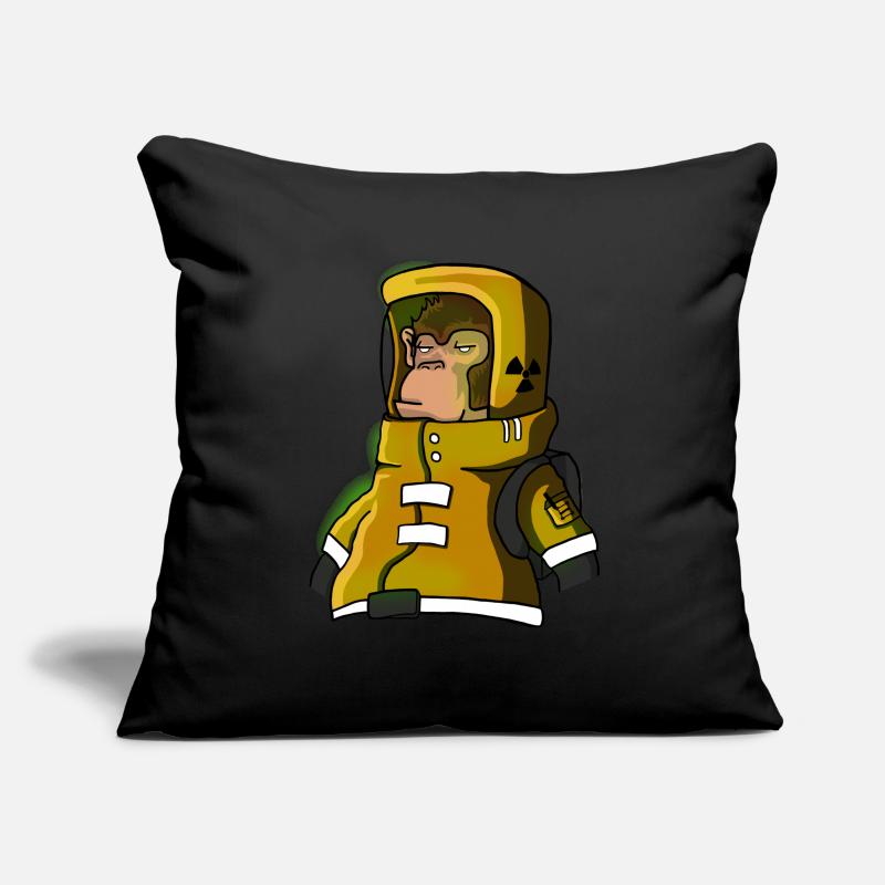 Monkeysta Housse de coussin décorative 45 x 45 cm