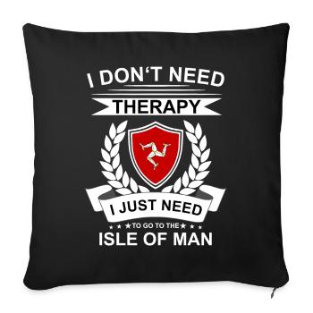 Île de Man Flagge Triskele Drapeau de l’île de Man - Housse de coussin décorative 45 x 45 cm - noir - Devant