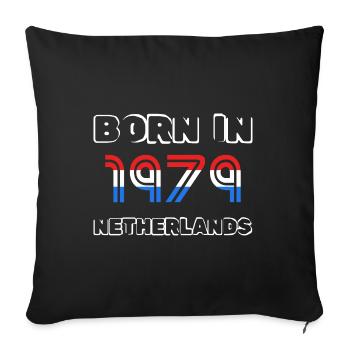 Netherlands 1979 - Sofakissenbezug 45 x 45 cm - Schwarz - Vorne