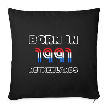 Netherlands 1991 - Sofakissenbezug 45 x 45 cm - Schwarz - Vorne