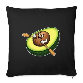 Aviron Avocat - Housse de coussin décorative 45 x 45 cm - noir - Devant