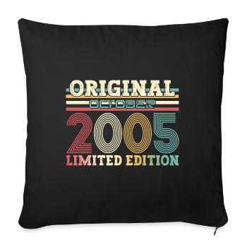 20th Birthday Legend October 2005 Volume 05 - Sofa pillowcase 17,3'' x 17,3'' (45 x 45 cm) - black - Front