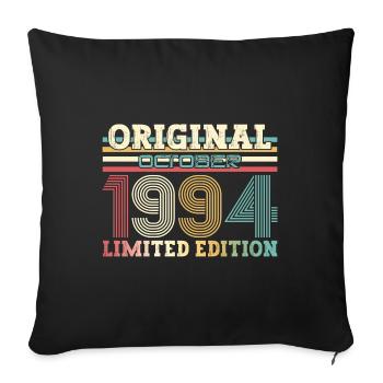 30e anniversaire Original octobre 1994 Volume 94 - Housse de coussin décorative 45 x 45 cm - noir - Devant