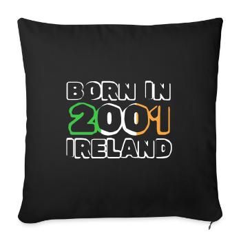 Irland 2001 - Sofakissenbezug 45 x 45 cm - Schwarz - Vorne
