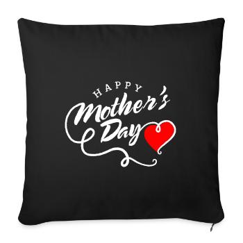 Mother's Day Mother's Day Mama Mommy Mom Say - Sofa pillowcase 17,3'' x 17,3'' (45 x 45 cm) - black - Front