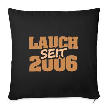 Jahr 2006 - Sofakissenbezug 45 x 45 cm - Schwarz - Vorne