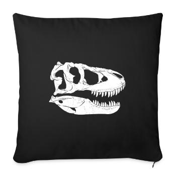 Tarbosaurus Fossil - Sofa pillowcase 17,3'' x 17,3'' (45 x 45 cm) - black - Front
