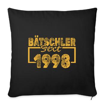 Bätscheler 1998 - Sofakissenbezug 45 x 45 cm - Schwarz - Vorne