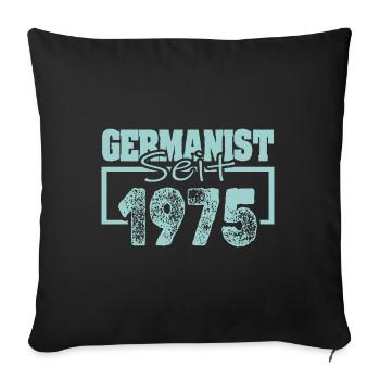 Jahr 1975 - Sofakissenbezug 45 x 45 cm - Schwarz - Vorne